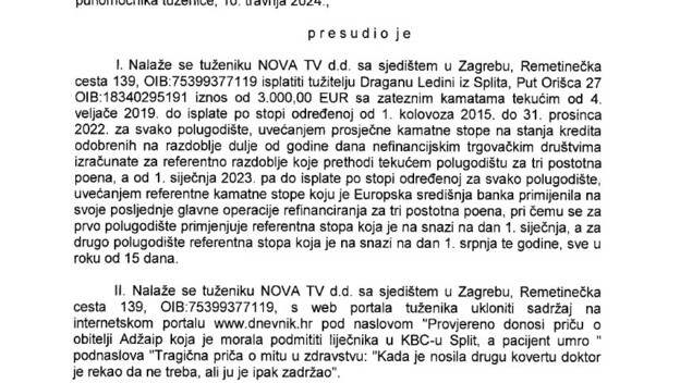 Pravomoćna sudska presuda