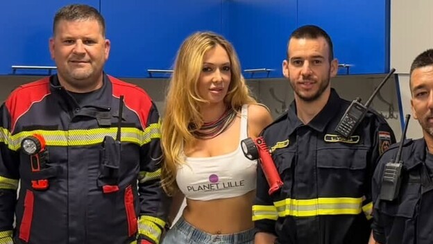 Lidija Bačić s vatrogascima