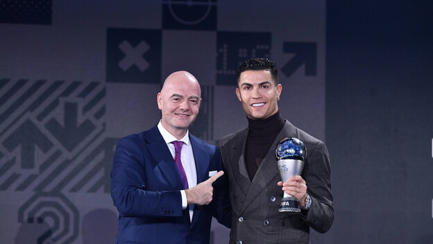 Gianni Infantino i Cristiano Ronaldo