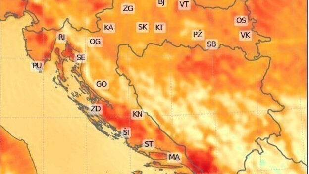 Temperature Hrvatska
