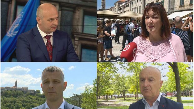 Mislav Kolakušić, Dubravka Šuica, Valter Flego, i Predrag Fred Matić (Foto: Dnevnik.hr)