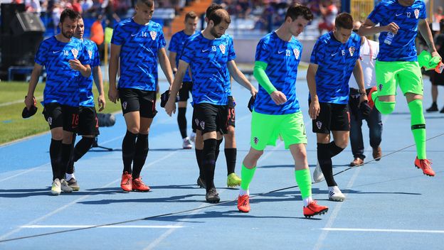 Mijo Caktaš, Filip Benković, Mile Škorić, Simon Sluga, Mario Pasalić (Foto: Davor Javorovic/PIXSELL