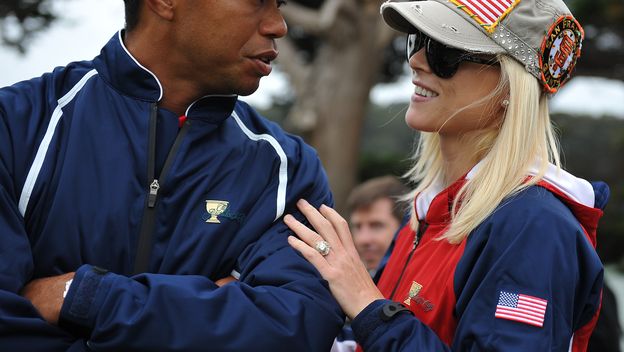 Tiger Woods i Elin Nordegren (Foto: AFP)