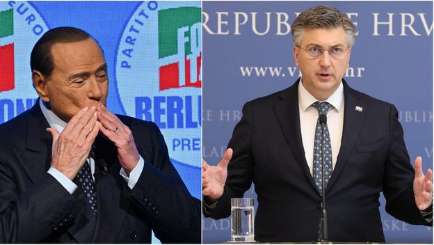 Silvio Berlusconi i Andrej Plenković