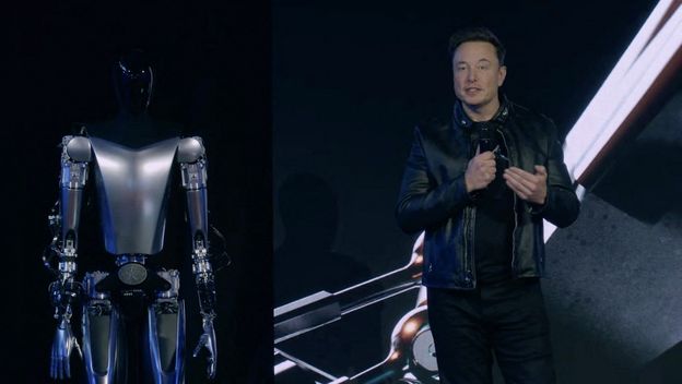 Musk i Teslin robot