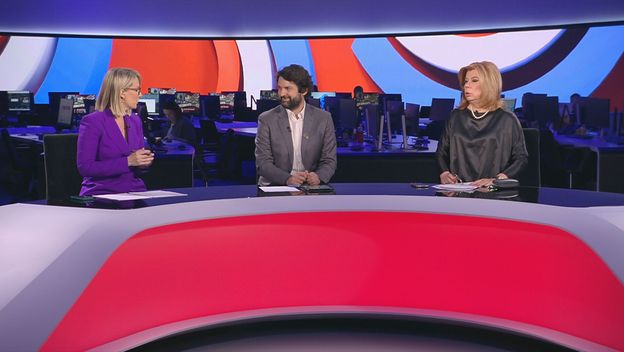 Boris Jokić, Sabina Tandara Knezović i Ivana Petrović, reporterke Dnevnika Nove TV