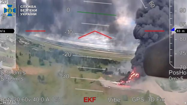 Ukrajinski dron iznad ruskog aerodroma