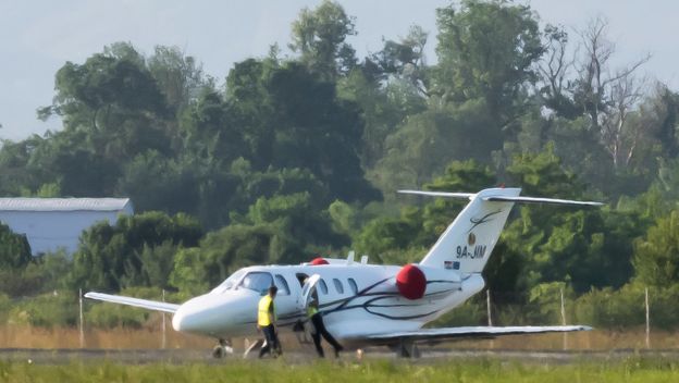 Prilikom slijetanja privatni zrakoplov Air Panonije, Cessna 525, prokliznula s piste - 3