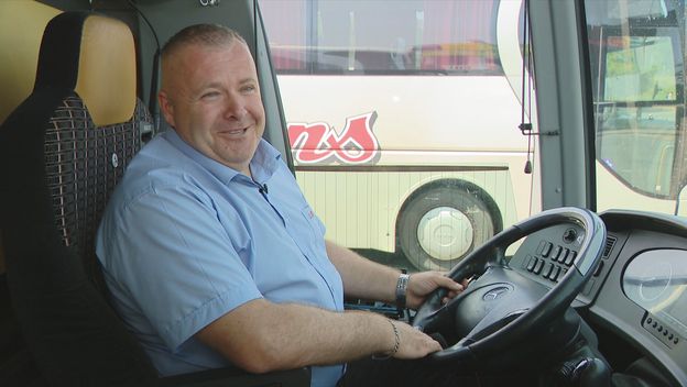 Ivan Žunić, vozač autobusa