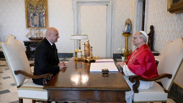 Libanonski predsjednik Joseph Aoun i papa Lav XIV.