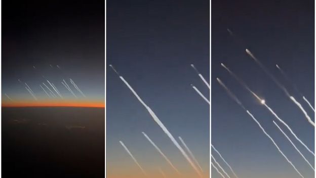 Prizori iranskih balističkih raketa u letu