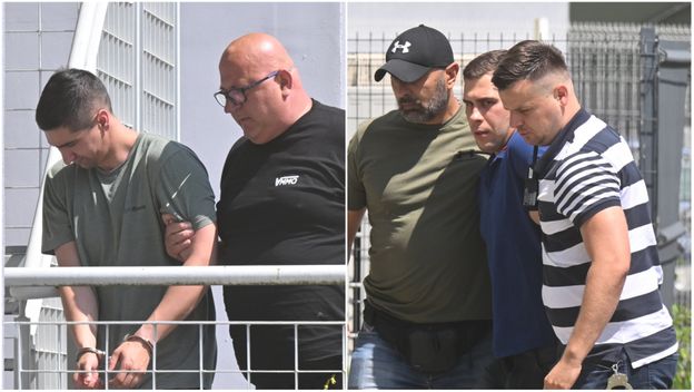 Osumnjičenici za dvostruko ubojstvo stigli u na ispitivanje