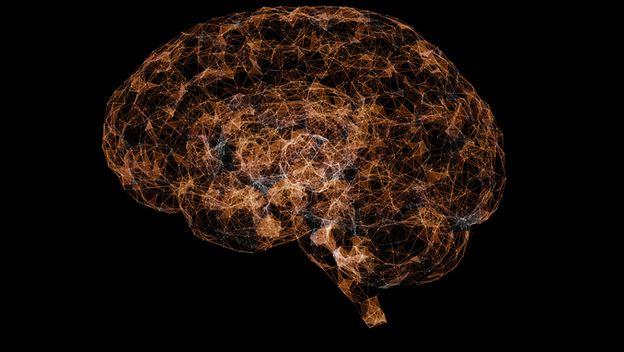 Digitalni prikaz mozga, ilustracija