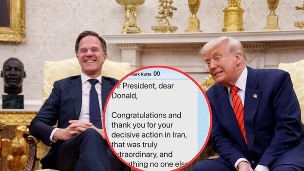 Mark Rutte i Donald Trump