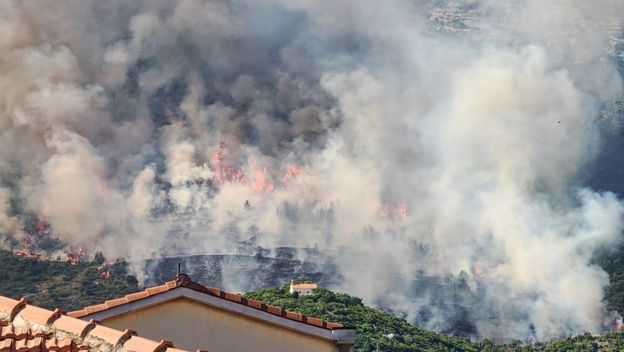 Požar iznad Kaštela
