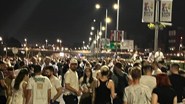 Blokiran most Gazela u Beogradu