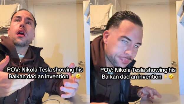 Korisnik ninopoletan_ u šali o Nikoli Tesli