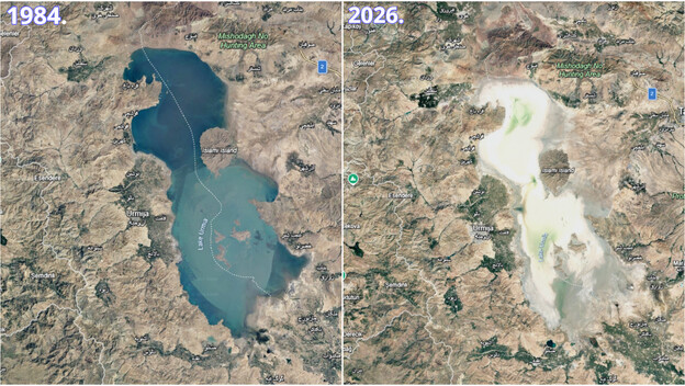 Jezero Urmia u Iranu