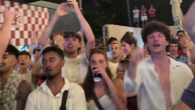 Gledanje utakmice u Splitu