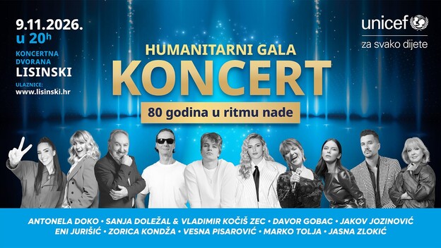 Humanirani gala koncert UNICEF-a