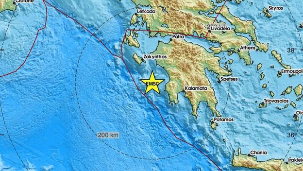 Snažan potres pogodio Grčku