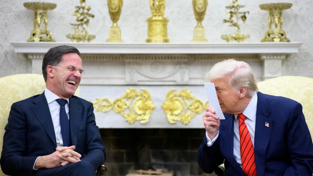 Mark Rutte, Donald Trump