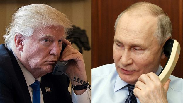 Donald Trump i Vladimir Putin na telefonu
