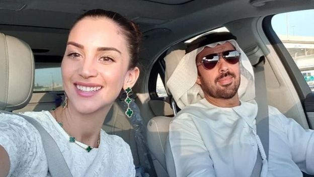 Jelena Bin Drai sa suprugom