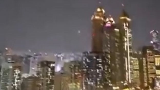 Prizor raketiranja u Dubaiju