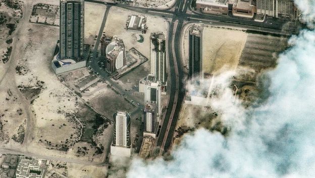 Satelitska snimka posljedica iranskog napada u Bahrainu