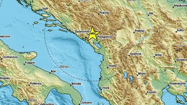 Potres u Crnoj Gori