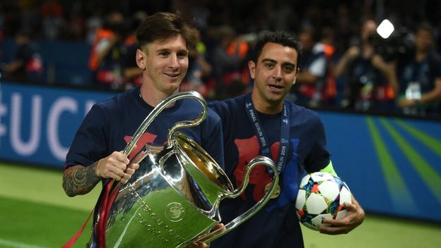 Leo Messi i Xavi
