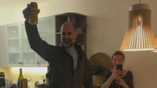 Daria Lorenci Flatz sa suprugom