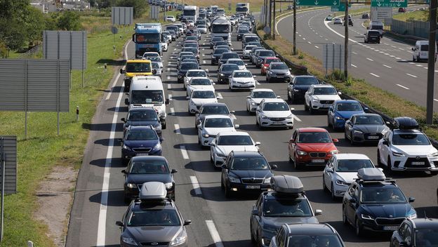 Gužva na autocesti, ilustracija