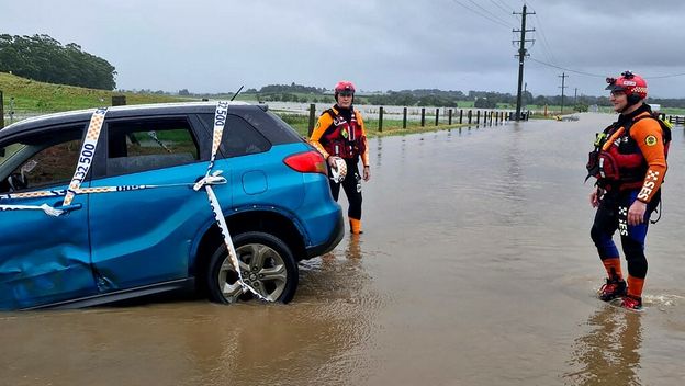 Poplava u Australiji, ilustracija