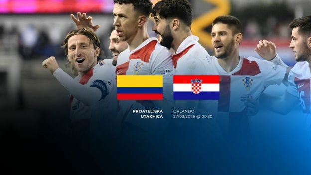 KOLUMBIJA - HRVATSKA, prijenos utakmice