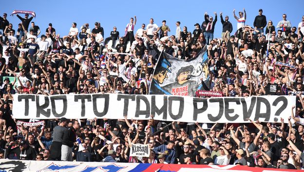 Poruka Torcide na utakmici Hajduk - Lokomotiva
