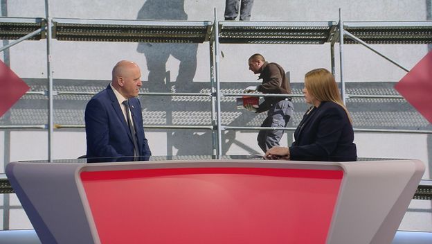 Branko Bačić i Petra Buljan, reporterka Dnevnika Nove TV