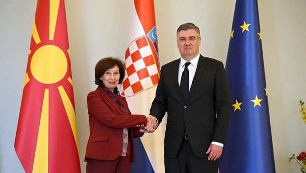 Predsjednica Sjeverne Makedonije Gordana Siljanovska-Davkova u posjetu Pantovčaku - 15