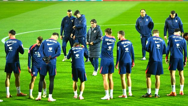 Zlatko Dalić na treningu Vatrenih