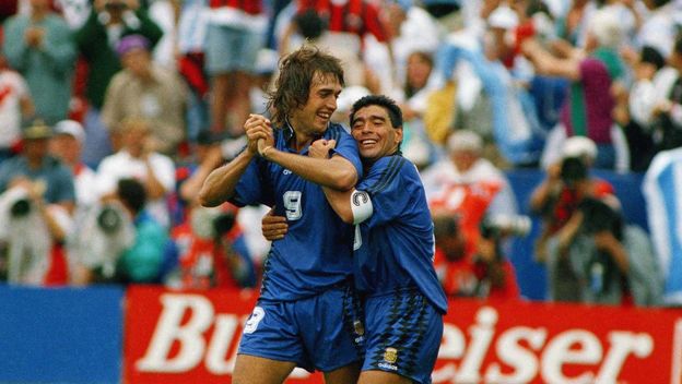 Gabriel Batistuta i Diego Maradona