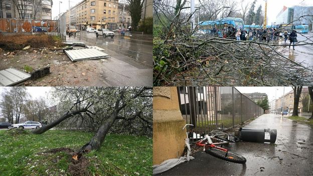 Posljedice nevremena u Zagrebu