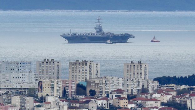 Dolazak najvećeg američkog nosača aviona USS Gerald R. Ford pred Split - 2