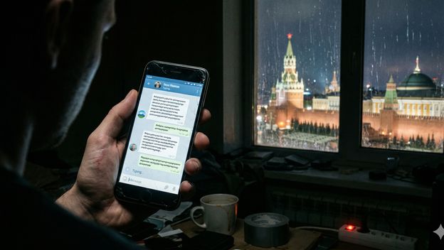 Doušnik FSB-a, ilustracija, AI