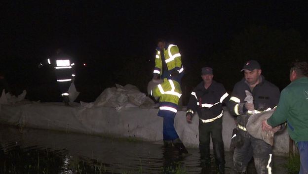 Obrana ugroženih područja od poplava (Foto: Dnevnik Nove TV)