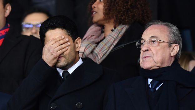 Nasser Al-Khelaifi i Florentino Perez (Foto: AFP)