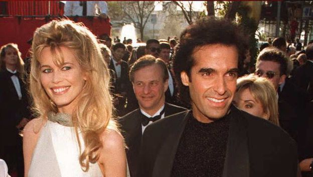 Claudia Schiffer i David Copperfield (Foto: AFP)