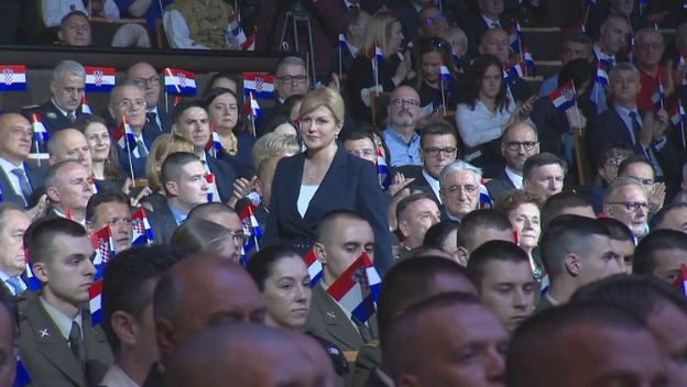 Predsjednica na svečanoj akademiji povodom Dana oružanih snaga (Foto: Dnevnik.hr)