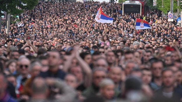 Veliki prosvjed u Beogradu nakon dva krvoprolića u Srbiji - 1