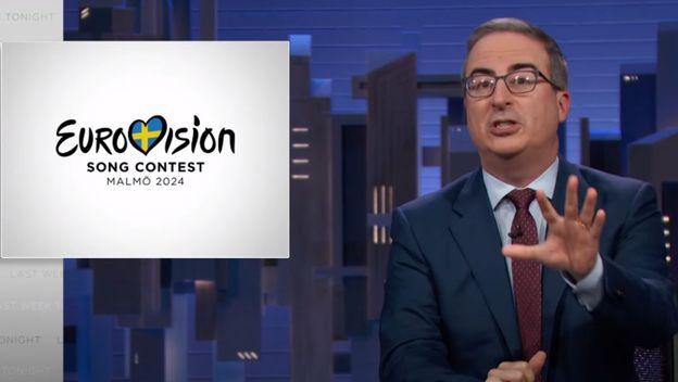 Voditelj John Oliver u emisiji Last Week Tonight kako komentira Eurosong